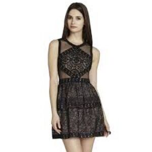 BCBGMAXAZRIA Black Lace Dress